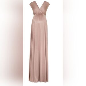 Tiffany Rose Francesca Maternity Photos Maxi Dress Blush Size 2 UK 6-8 US Flowy